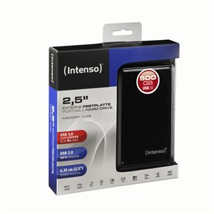 Intenso 500GB 2.5 Inch External Hard Drive USB 3.0